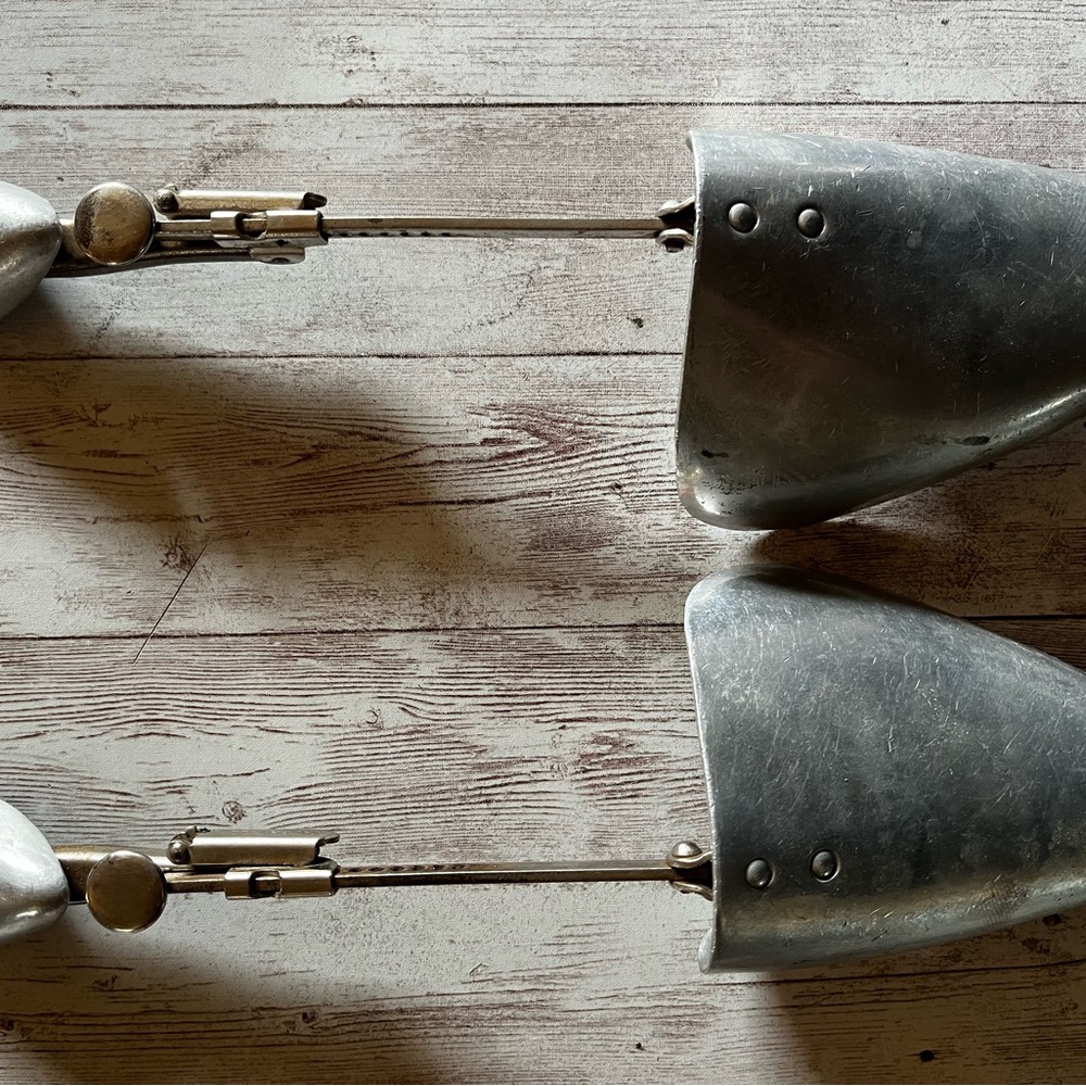 Vintage Metal made in England Shoe Stretchers